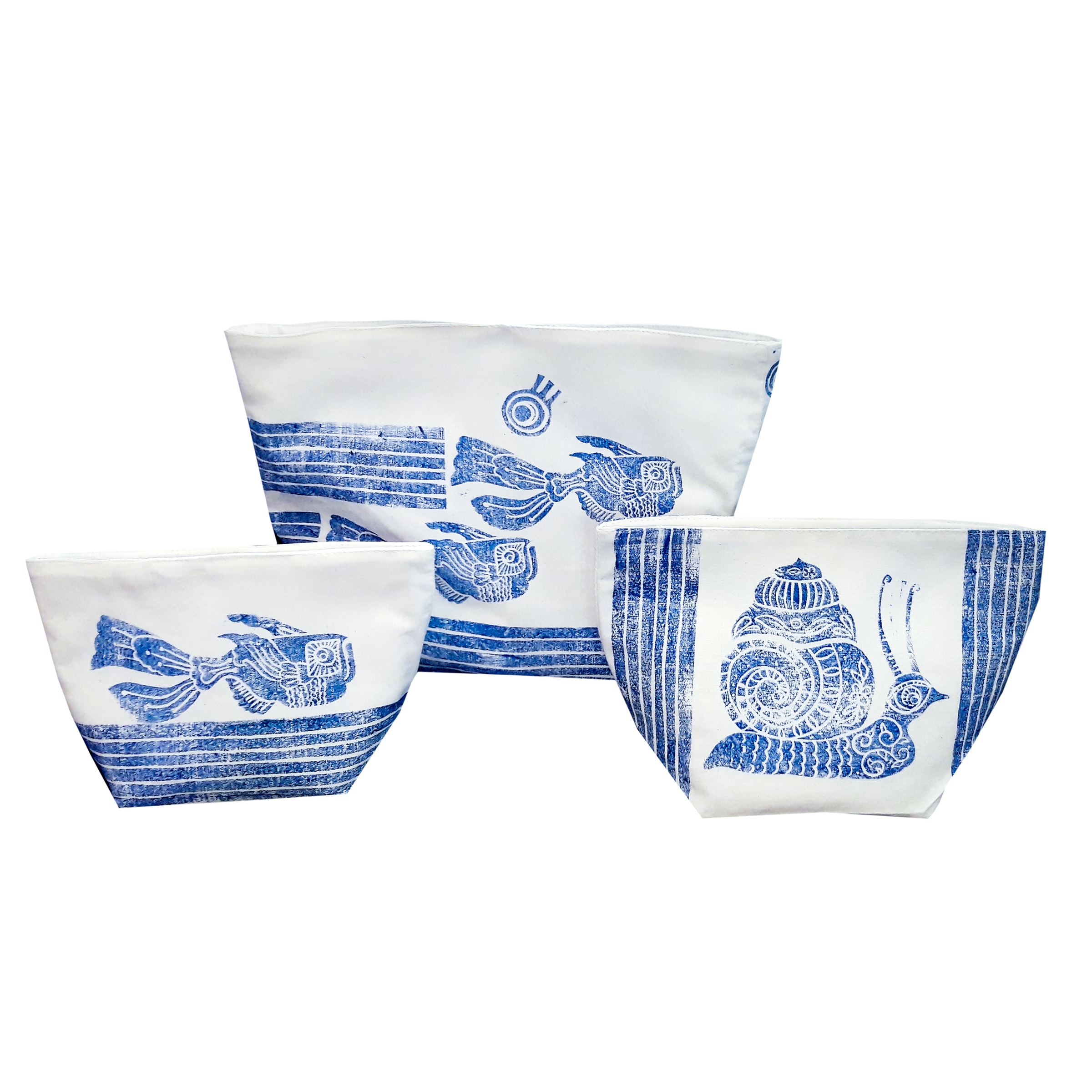 باکس نظم دهنده طرح ماهی و حلزون کد BO4032 مجموعه 3 عددی