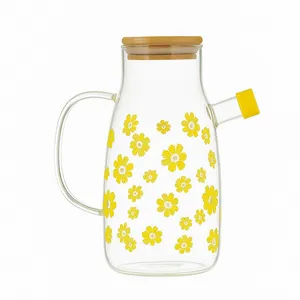 ظرف روغن مدل گلدار 