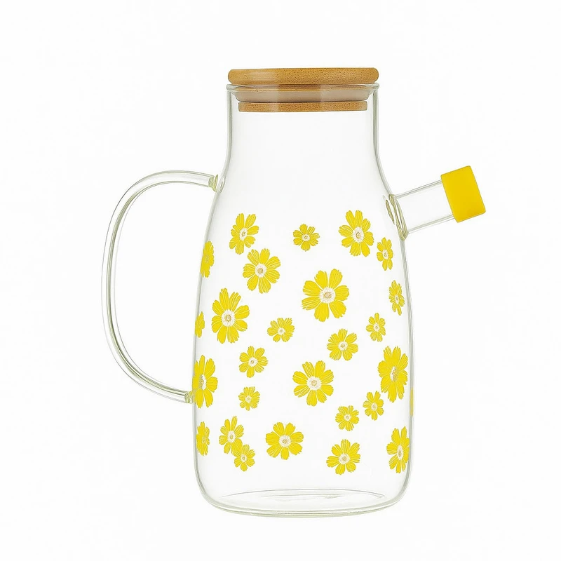 ظرف روغن مدل گلدار 