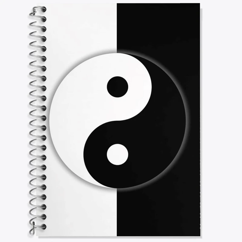 دفتر لغت 50 برگ خندالو مدل یین و یانگ کد 27688