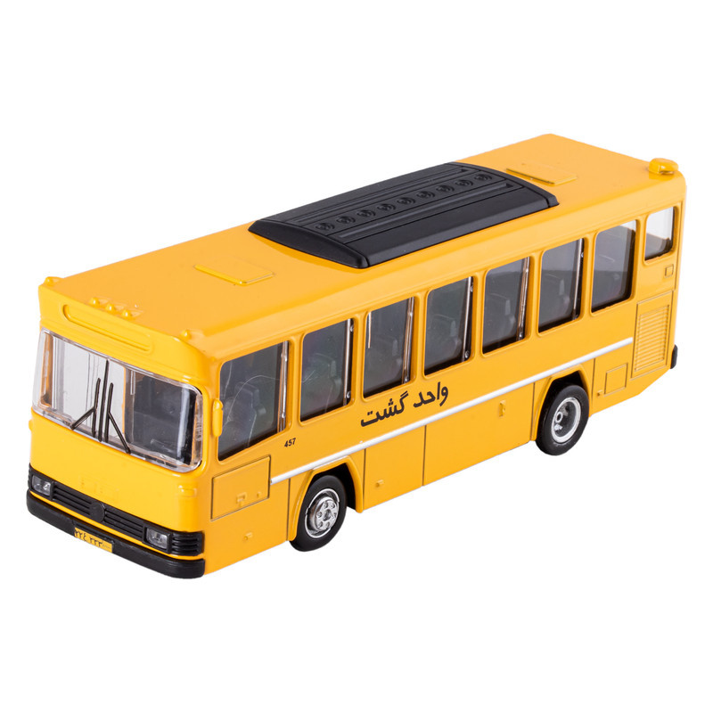 ماشین بازی مدل اتوبوس واحد گشت فلزی موزیکال کد 3351YT