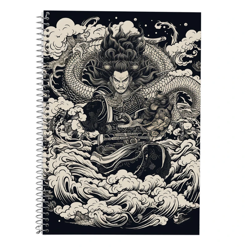 دفتر زبان 50 برگ مدوپد مدل سه خط طرح Vindland Saga کد DF3260