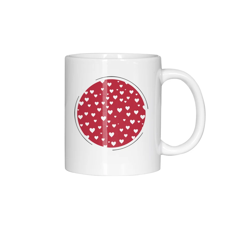 ماگ ژالینو طرح قلب کد 001