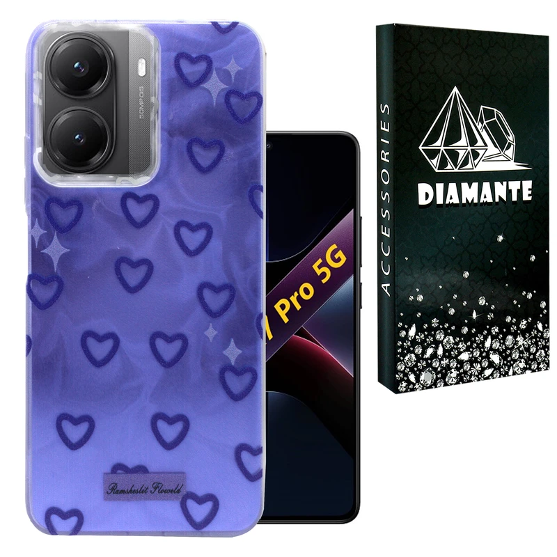 کاور دیامانته مدل Ghalbi Bk مناسب برای گوشی موبایل شیائومی Poco X7 Pro