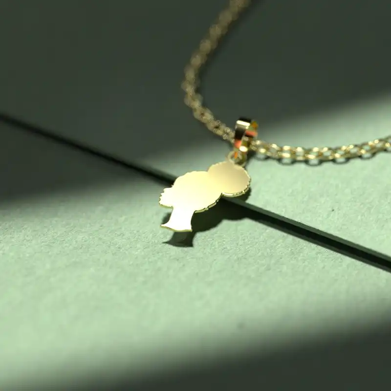 گردنبند طلا 18 عیار زنانه مدوپد مدل قلب کد CA10417