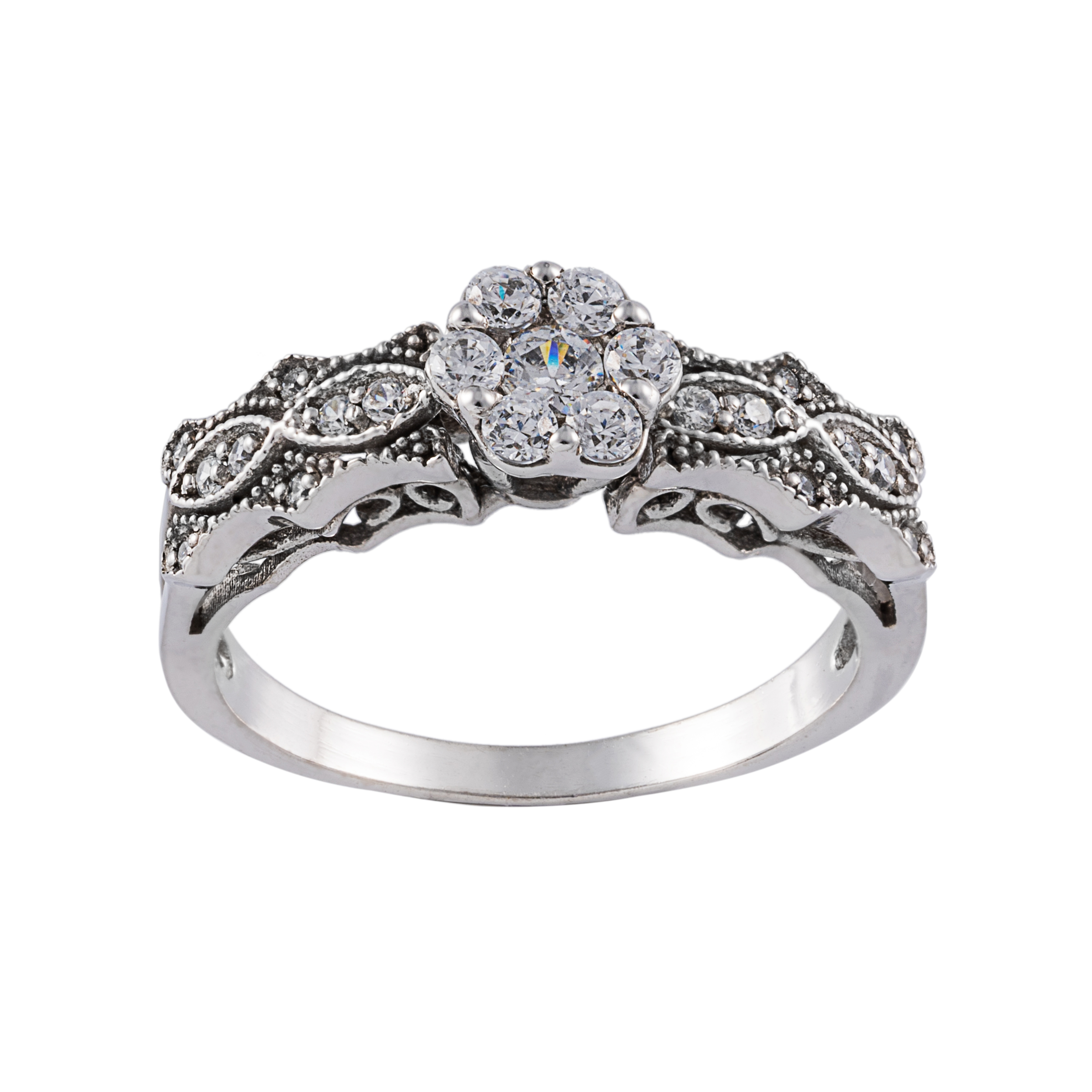 انگشتر طلا 18 عیار زنانه جواهری سون مدل 0002