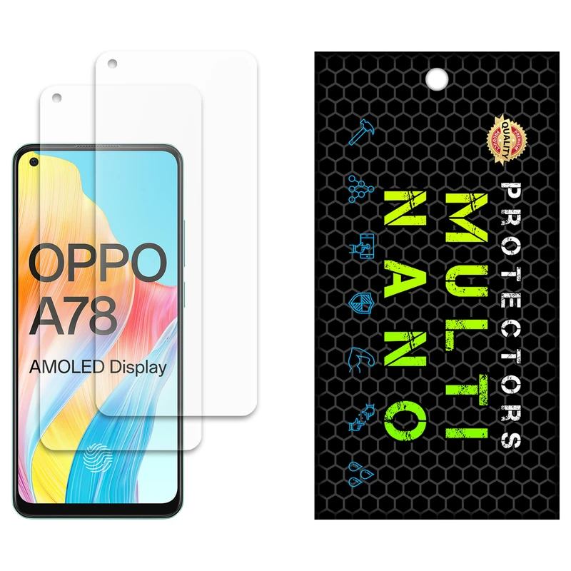 محافظ صفحه نمایش مات مولتی نانو مدل X-S2M مناسب برای گوشی موبایل اوپو A78 4G بسته دو عددی