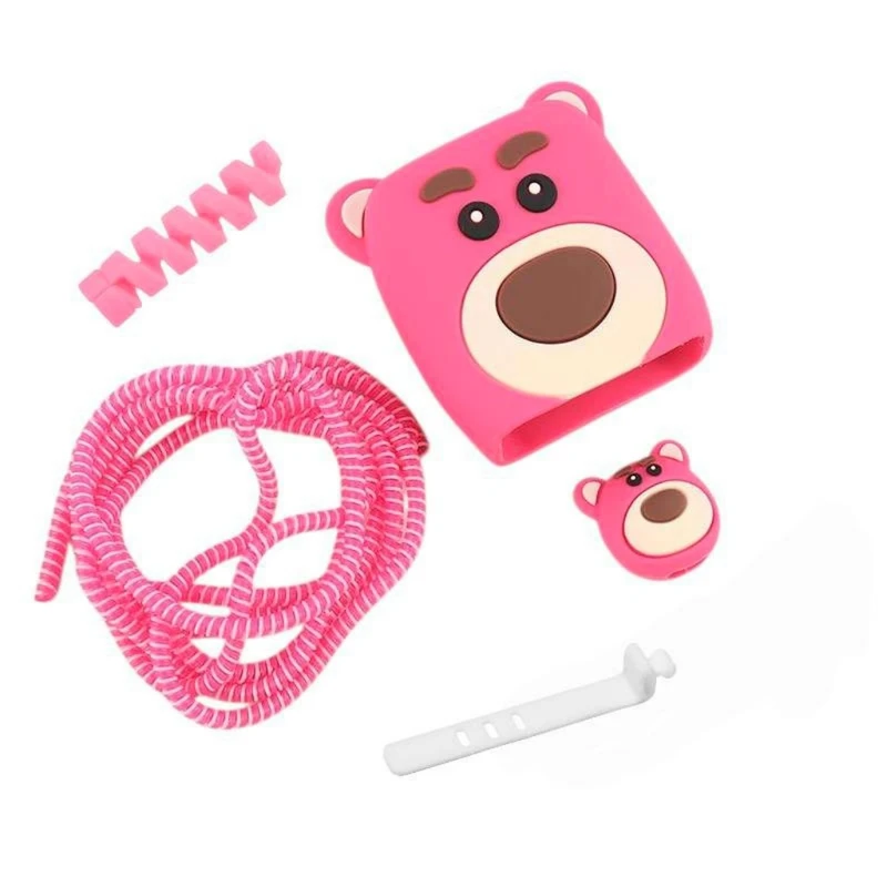 محافظ شارژر دیواری طرح فانتزی مدل LOT66 کد44 مناسب برای شارژر شیائومی 33 و 45 وات دو پین بسته 5 عددی 