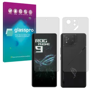 Glass Pro Resistant model matte screen protector suitable for Asus ROG Phone 9 mobile phone along with the back protector