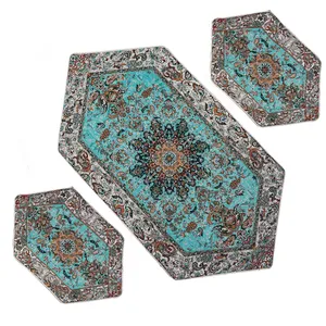 ست سه تکه رومیزی مدل قاجار کد SDB3-3