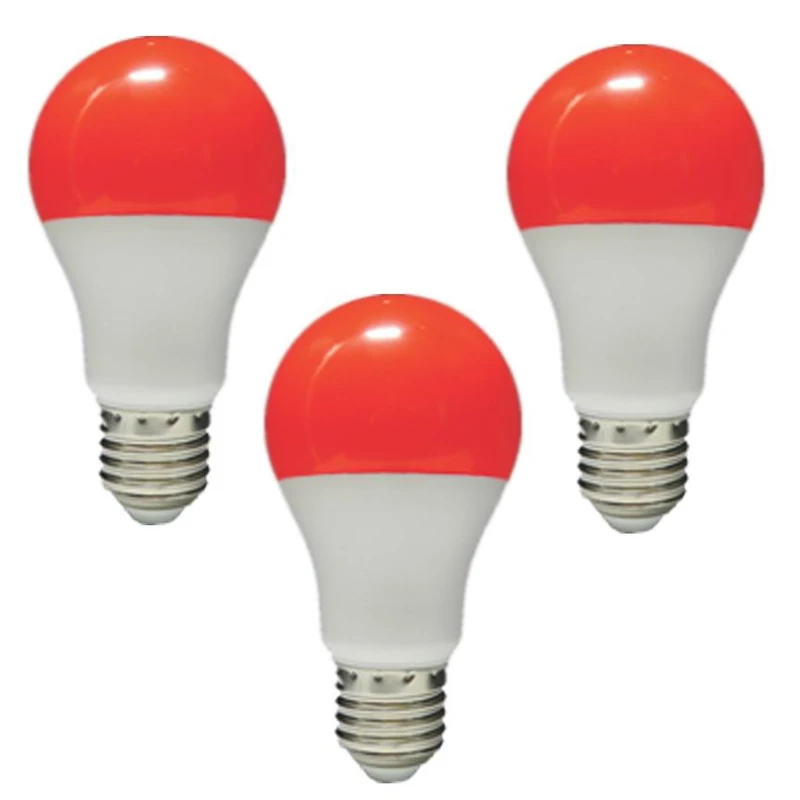 لامپ ال ای دی 9 وات پارس شهاب مدل رنگی پایه E27 مجموعه 3 عددی