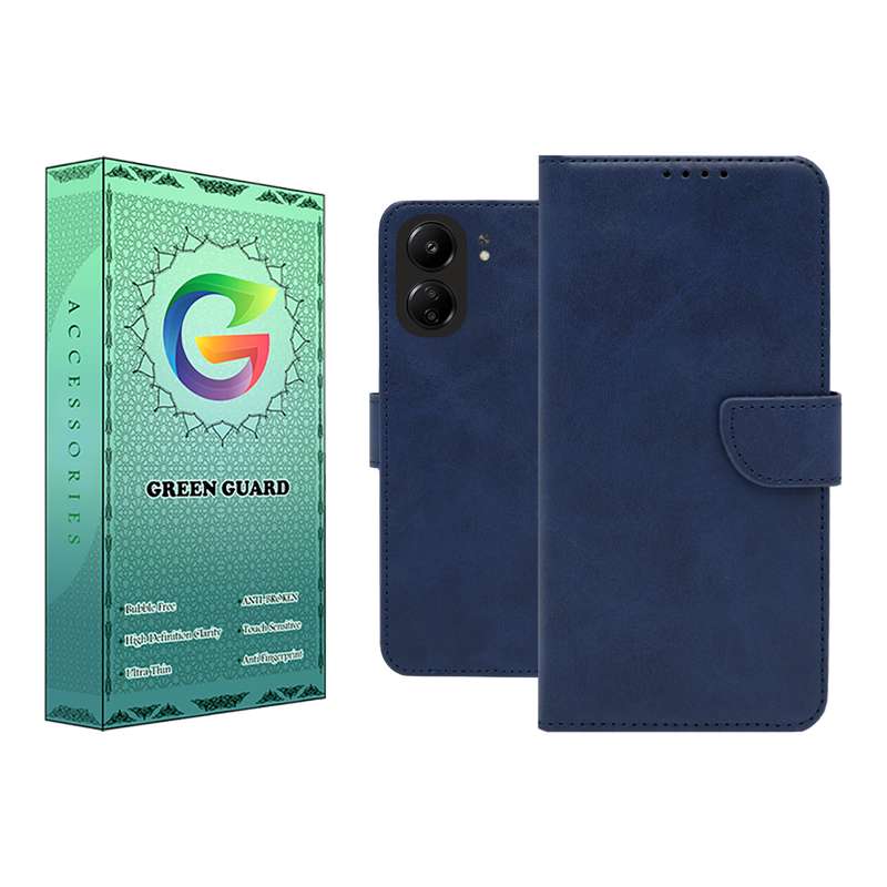 کیف کلاسوری گرین گارد مدل چرمی مگنتی کد Blue-B01 مناسب برای گوشی موبایل شیائومی Redmi 13C / Poco C65 کیف کلاسوری گرین گارد مدل چرمی مگنتی کد Blue-B01 مناسب برای گوشی موبایل شیائومی Redmi 13C / Poco C65