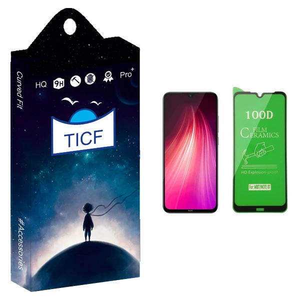 محافظ صفحه نمایش سرامیکی تی ای سی اف مدل +HD مناسب برای گوشی موبایل شیائومی Redmi Note 8T