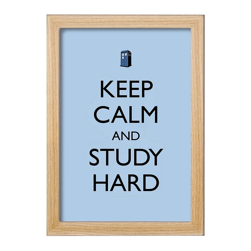 تابلو خندالو مدل Keep Calm And Study Hard کد F1061