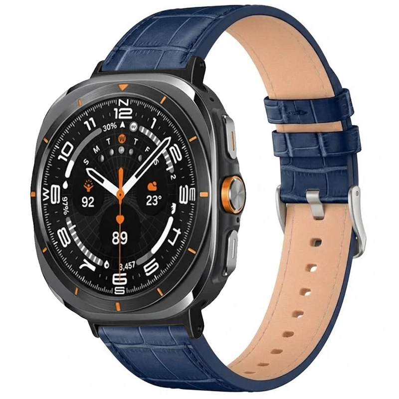 بند اسپریگ مدل NavyB Leather W7 مناسب برای ساعت هوشمند سامسونگ Galaxy Watch Ultra / Ultra 2025 47mm