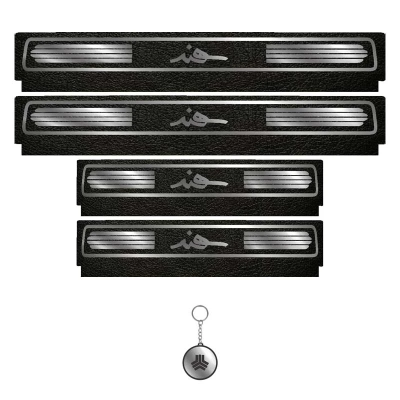 برچسب پارکابی خودرو لندمون کد LM236 MS مناسب برای سهند مجموعه 4 عددی به همراه جا کلیدی