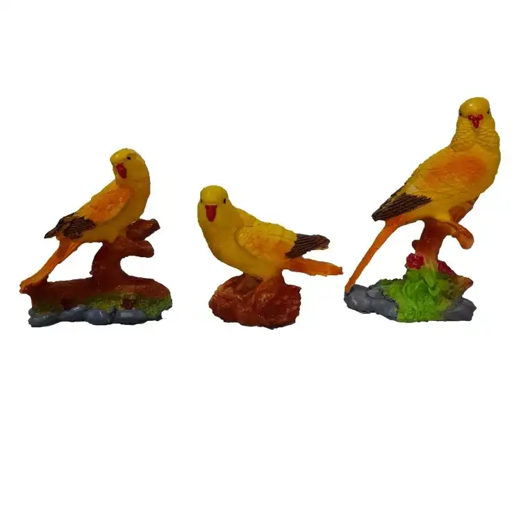 مجسمه مدل طوطی CVC3 مجموعه 3 عددی