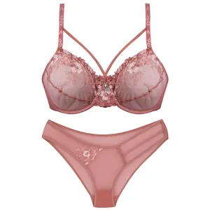 ست شورت و سوتین زنانه پانیذ مدل 9019 رنگ کالباسی