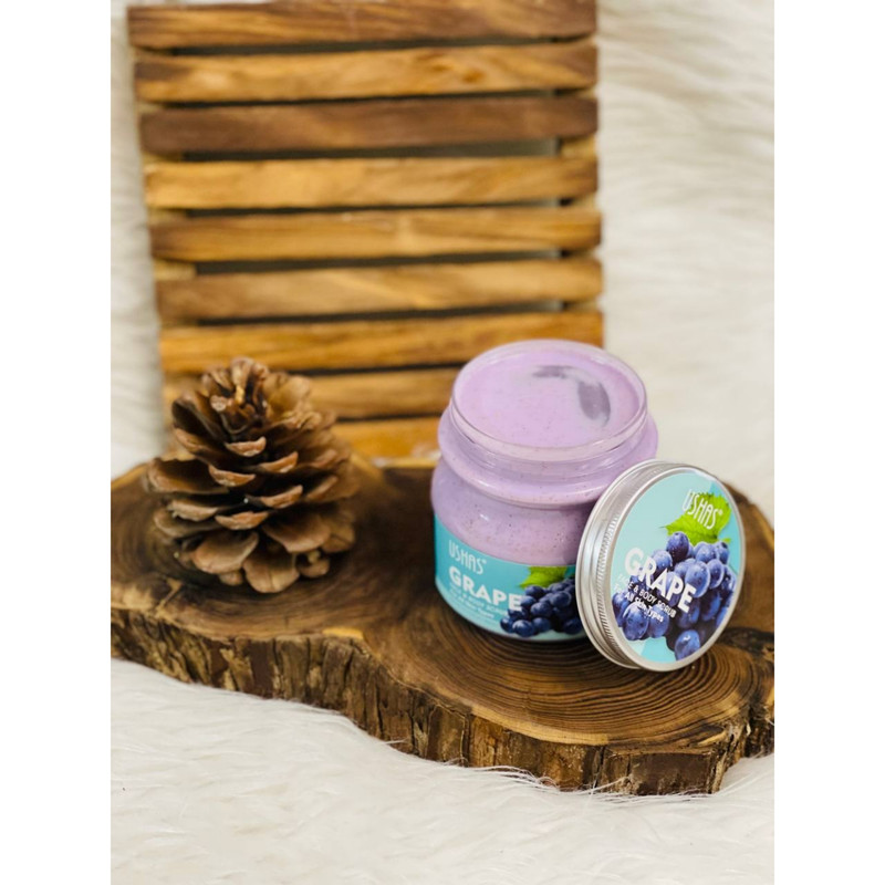 اسکراب لایه بردار پوست یوشاس مدل grape حجم 300 میلی لیتر