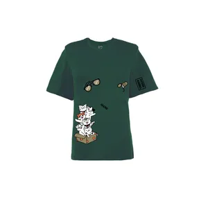 تی شرت لانگ زنانه بنیس مدل هینا رنگ سبز