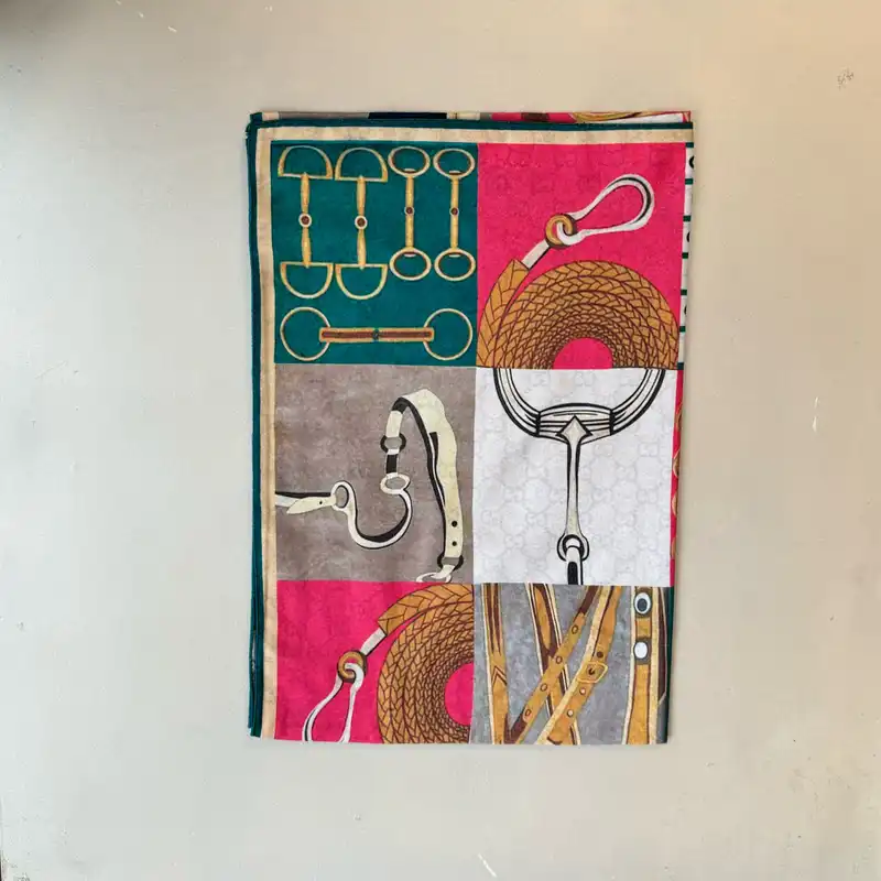 شال زنانه مدل موهر پاییزی زمستانه اسپرت مهمانی چهارخانه فانتزی طرح کمربندی کد 18