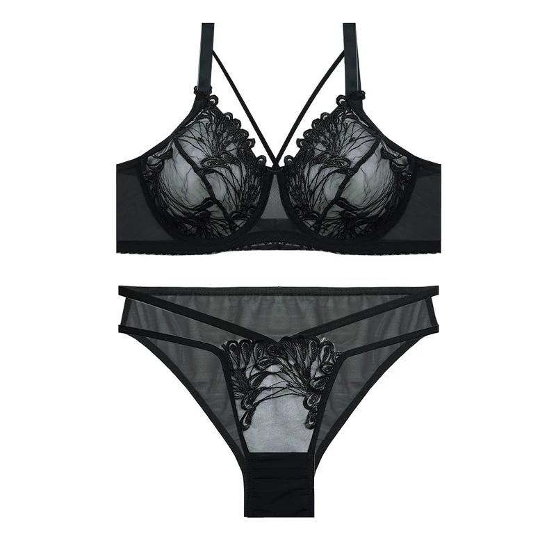 ست شورت و سوتین زنانه مدل شیشه ای هارنس دار کاپ B کد 19601