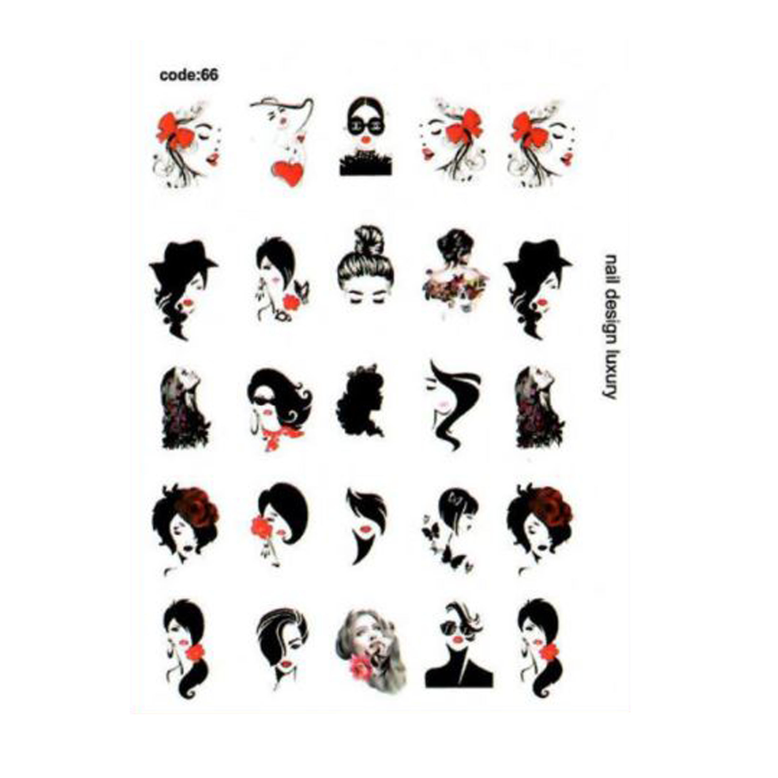 برچسب لنز ناخن کد C-66