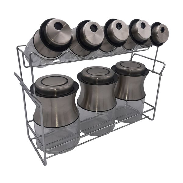 ست جای ادویه 7 پارچه دافنی مدل 13760 ست جای ادویه 7 پارچه دافنی مدل 13760