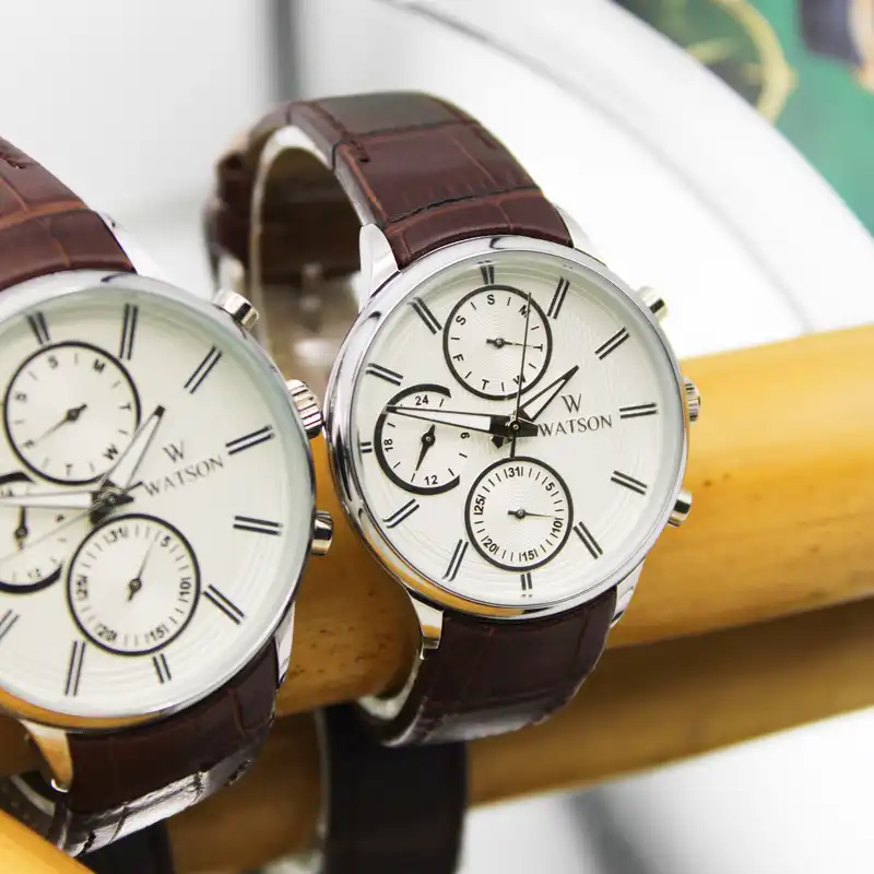 ست ساعت مچی عقربه ای زنانه و مردانه واتسون مدل 1028J