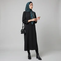 مانتو زنانه مدل عبایی کرپ کد tm-2793