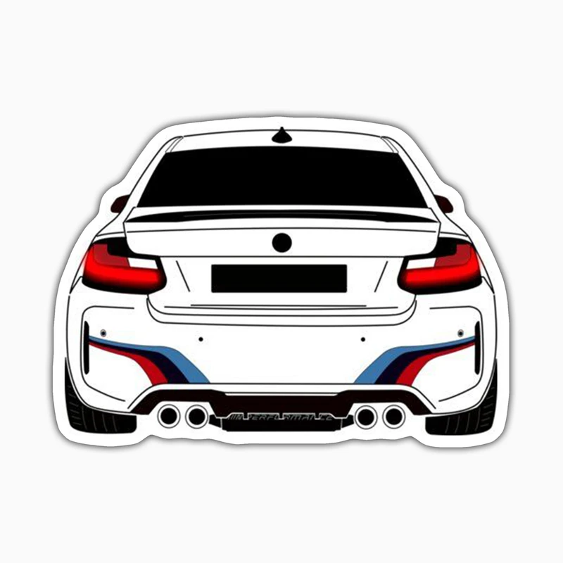 استیکر لپ تاپ و موبایل بووم طرح ماشین مدل BMW M3 کد ZX016