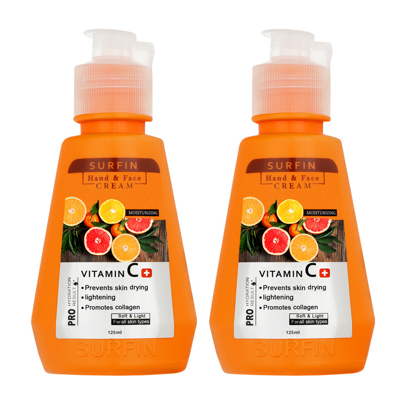 کرم روشن کننده سورفین مدل ویتامین C حجم 125 میلی لیتر مجموعه 2 عددی