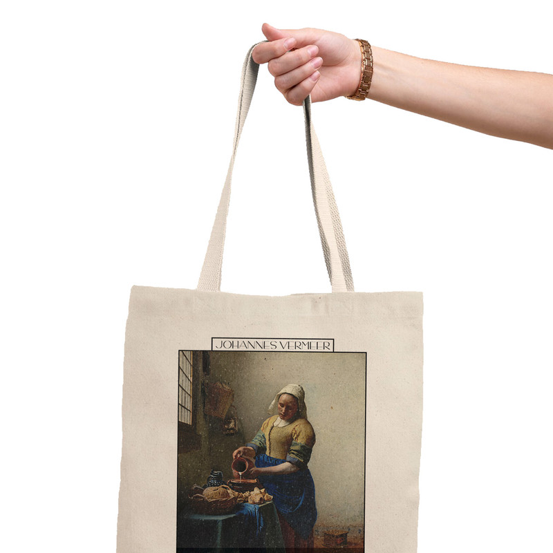 ساک خرید ترمه طراحان ایده مدل دختر شیر دوش از ورمر کد art0585 - L