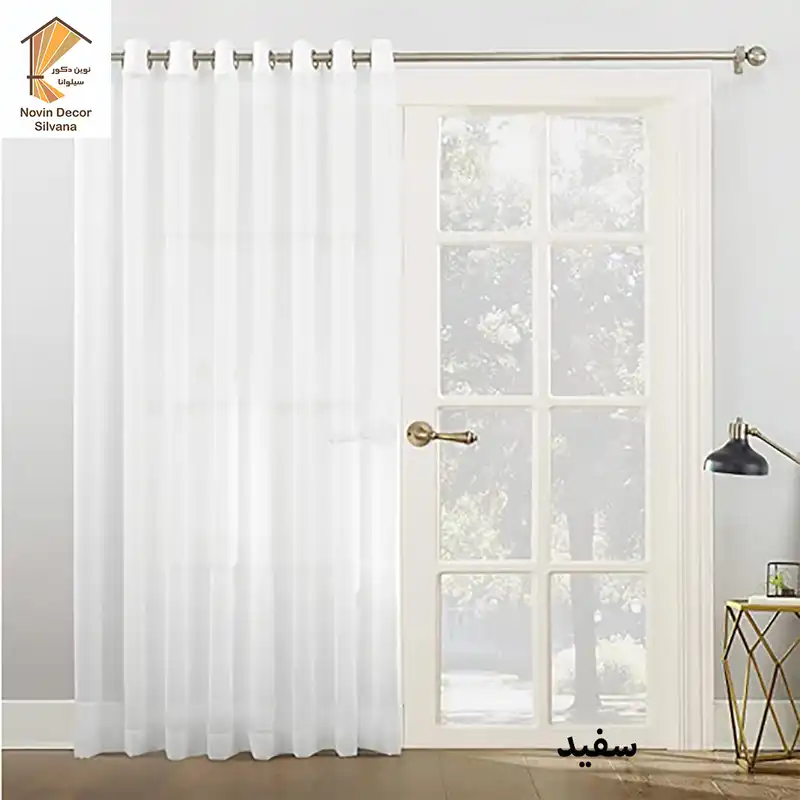 پرده نوین دکور سیلوانا مدل حریر 3 سایز 280 × 300 سانتی متر