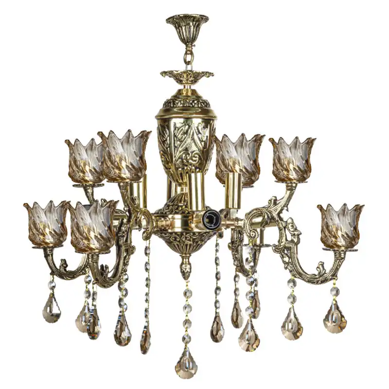 لوستر 16 شعله چشمه نور کد C3355/4+12