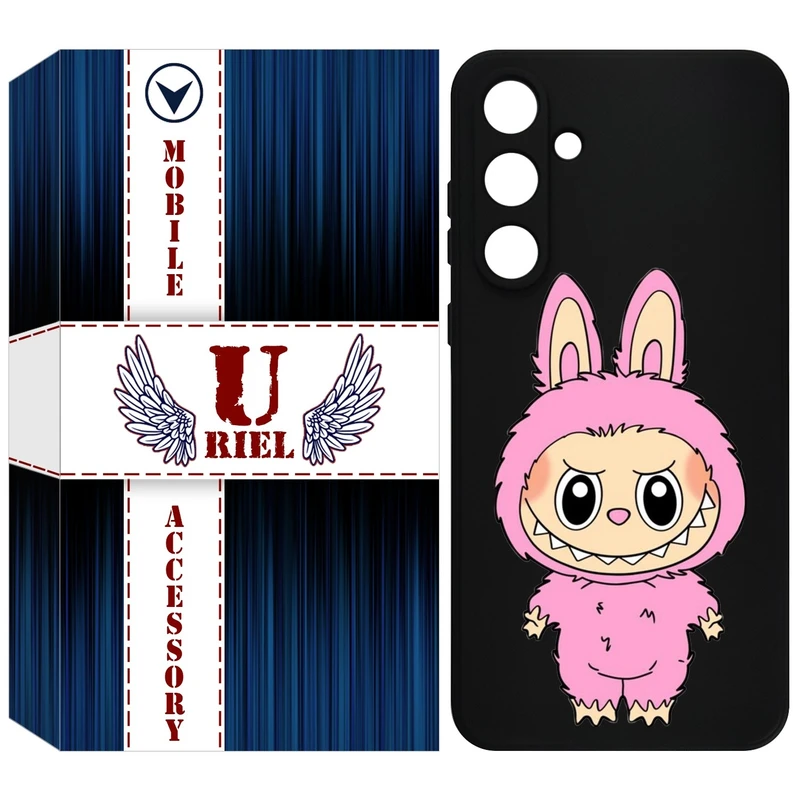 کاور یوریل قاب مدل KSH کد 129 طرح عروسک لبوبو مناسب برای گوشی موبایل سامسونگ Galaxy A35
