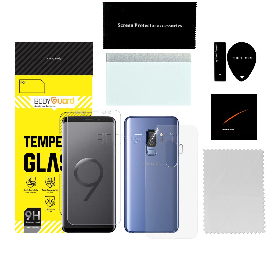 محافظ صفحه نمایش بادیگارد مدل HydroGel مناسب برای گوشی موبایل سامسونگ Galaxy S9 Plus به همراه محافظ پشت گوشی