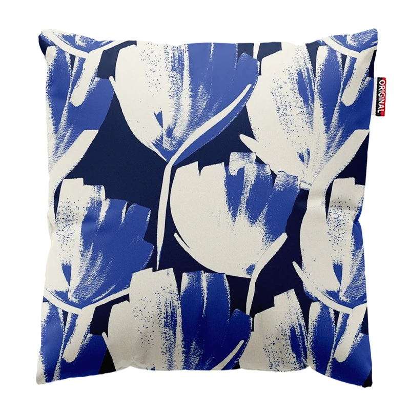 کوسن پاد آفرین مدل مینیمال طرح گل و برگ کد PK403663 سایز 40*40 سانتی متر