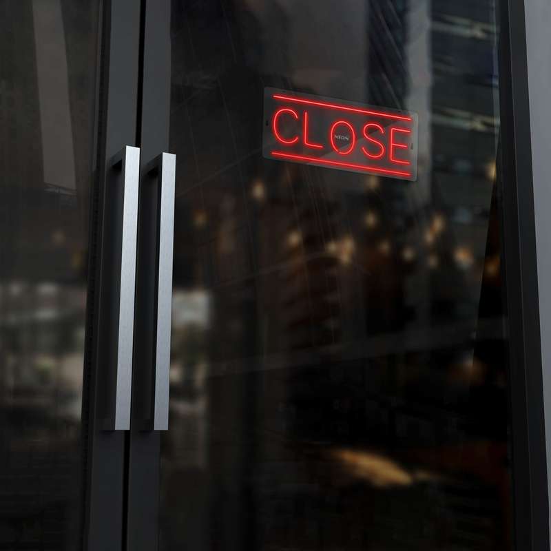 چراغ دیواری نئون دیزاین طرح Close_RD