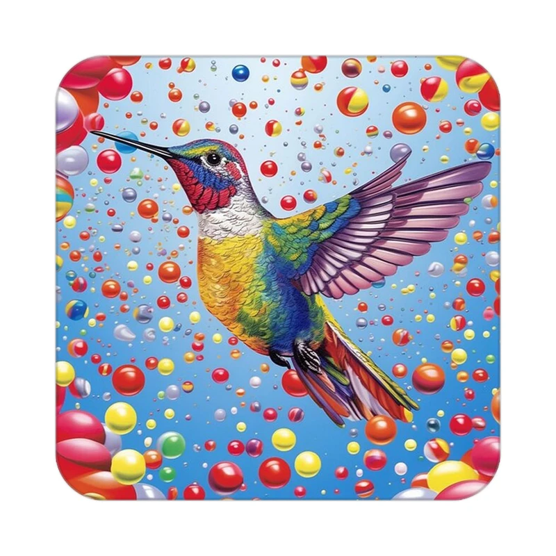 زیر لیوانی کاکتی طرح حیوانات رنگی مدل mp25721