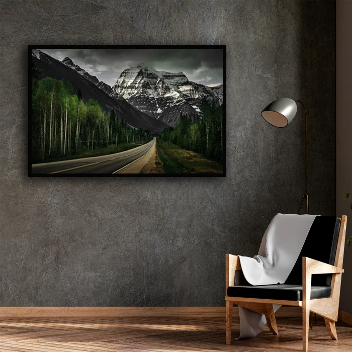 تابلو بکلیت طرح جاده و کوه مدل B-D1436