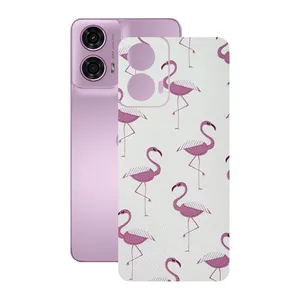 Remax cover sticker Leth model Flamingo design suitable for Motorola Moto G24 mobile phone