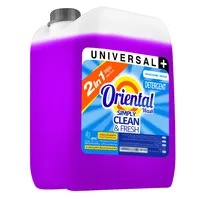 مایع لباسشویی ماشینی بنفش اورینتال مدل UNIVERSAL PLUS با رایحه لاوندر مناسب برای همه لباس ها حجم 10000 میلی لیتر