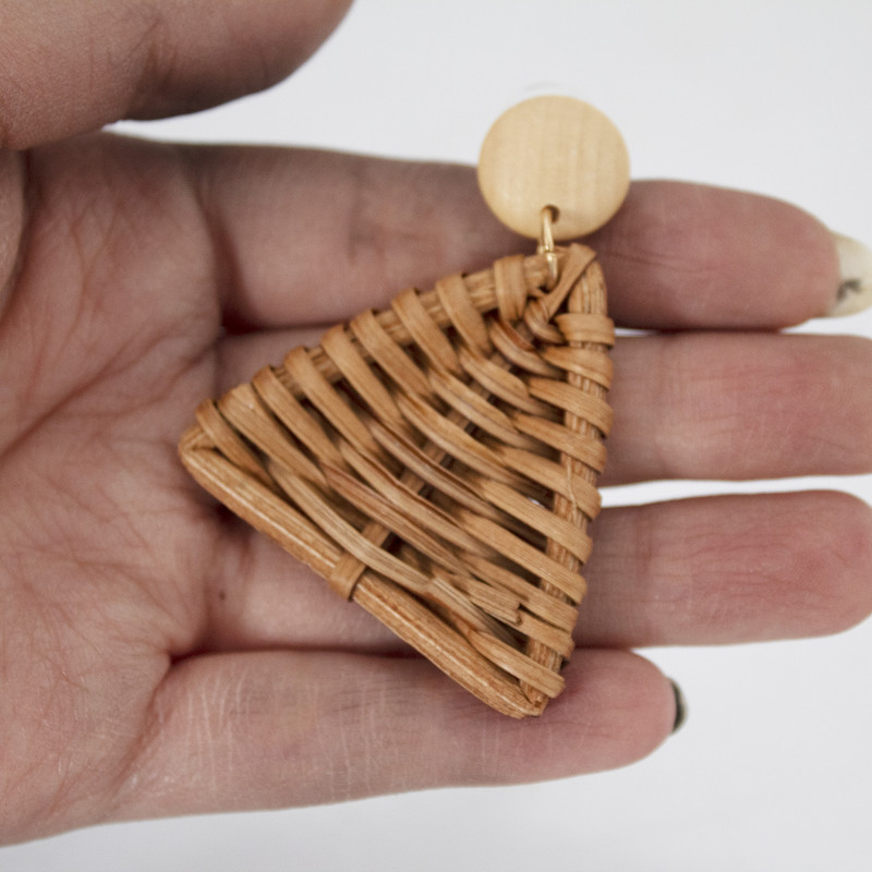 گوشواره زنانه مدل حصیری کد 001