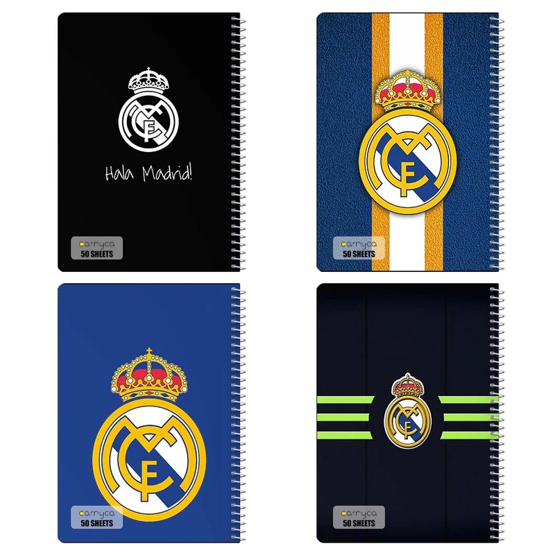 دفتر نقاشي 50 برگ کارنيکا طرح رئال مادرید Real Madrid کد 36775 مجموعه 4 عددی