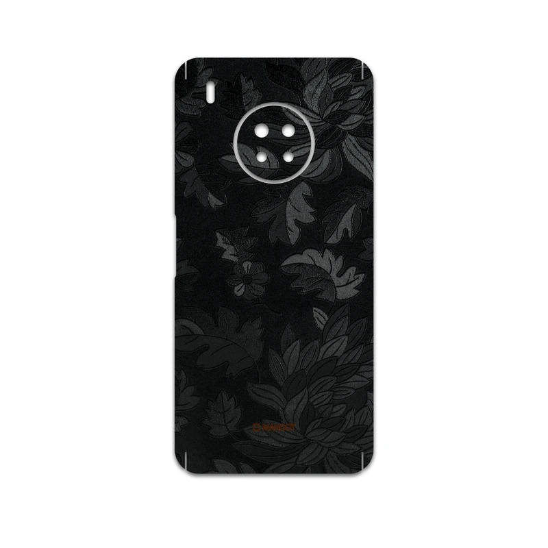 برچسب پوششی ماهوت مدل Black-Wildflower مناسب برای گوشی موبایل هوآوی Y9a