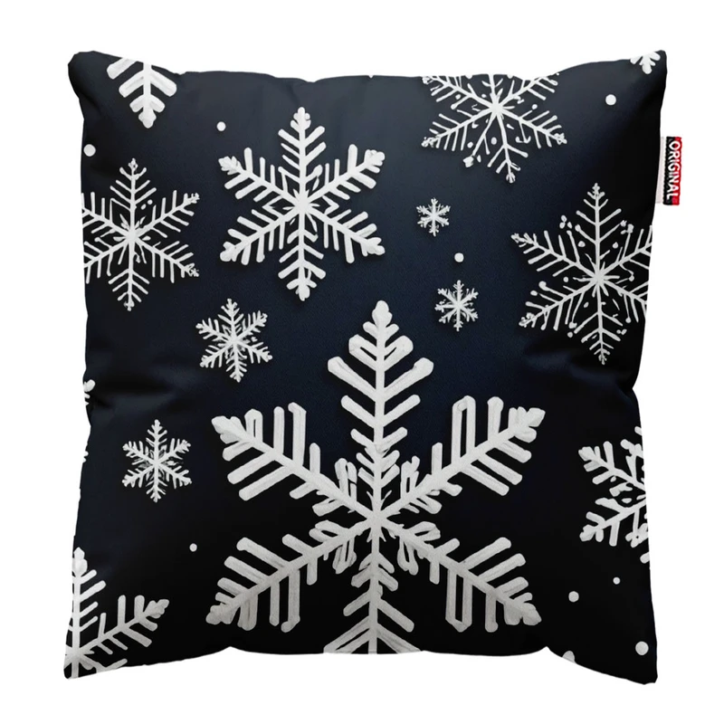  کوسن پاد آفرین طرح زمستون و برف کد 2150 سایز 30*30 سانتی متر