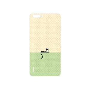 MAHOOT Minimal Internet Cat Icon Cover Sticker for Honor 6 Plus