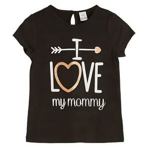 تی شرت آستین کوتاه دخترانه ال سی وایکیکی مدل S1DA34Z1-MOMMY-CA18