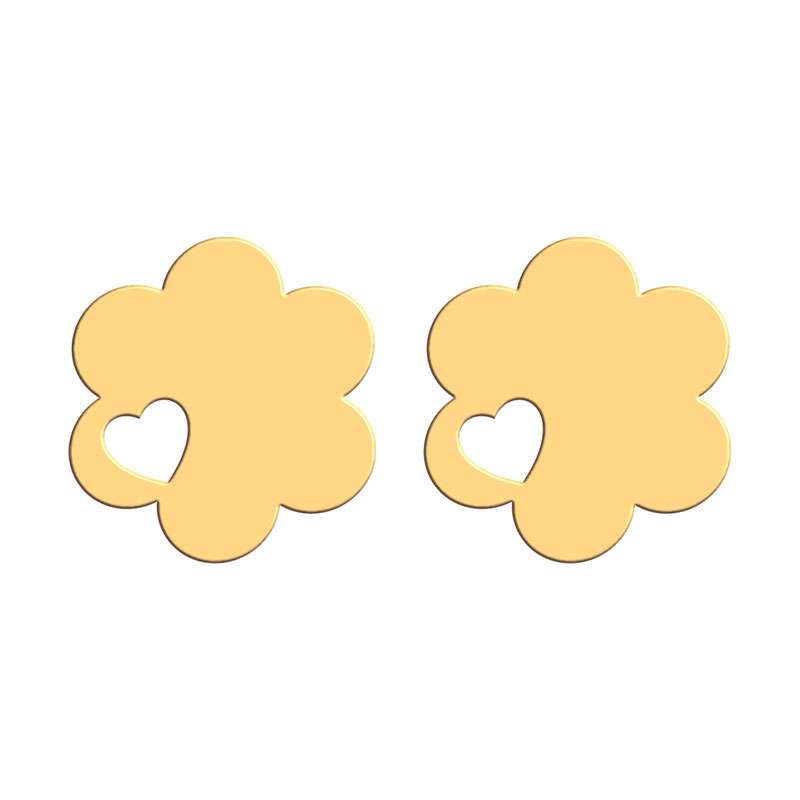 گوشواره طلا 18 عیار زنانه فرشته طرح قلب WEL-000348 گوشواره طلا 18 عیار زنانه فرشته طرح قلب WEL-000348